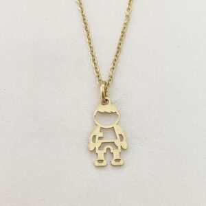 Dije niño silueta oro 18k