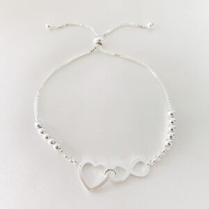 Pulsera corazón infinito Plata