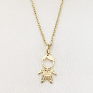 Dije niño diseño oro 18k