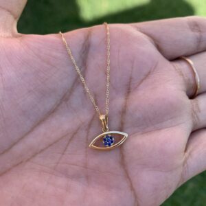 Cadena ojo turco oro 18k