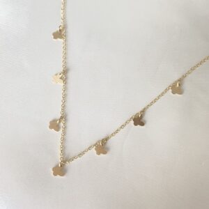 Collar mariposas oro 18k