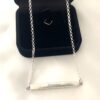 Collar barra deslizable mensaje oculto plata