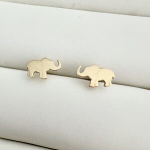 Aretes Elefante Oro 18k