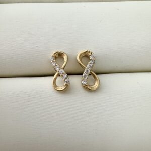 Aretes infinito 18k