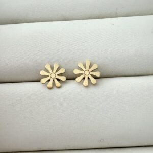 Aretes Margarita oro 18k