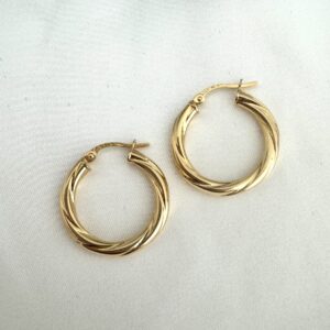 Argolla entorchada oro 18k