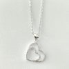 Collar corazones plata