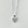 Collar corazón pequeño plata