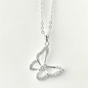 Collar Mariposa plata