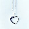 Collar corazón azul