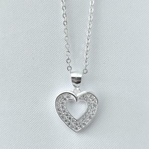 Collar Corazón silver