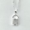 Collar candado plata