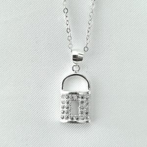 Collar candado plata