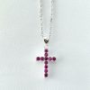 Collar Cruz reversible plata