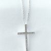 Cadena cruz plata II