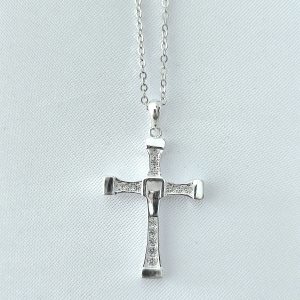 Cadena Cruz Toretto plata