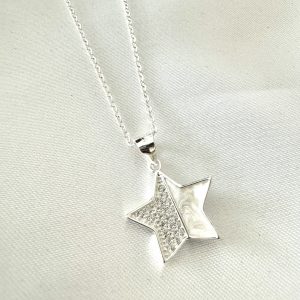 Dije estrella plata