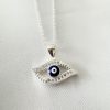 Collar ojo turco II plata