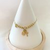 Pulsera Denario regulable oro 18k