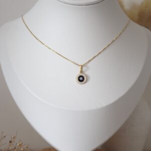 Collar ojo turco oro 18k
