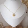 Collar corazón diamantado oro 18k