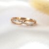 Anillo cruzado oro 18k