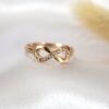 Anillo infinito oro 18k