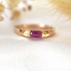 Anillo baguette oro 18k