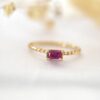 Anillo entorchado baguette oro 18k