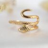Anillo serpiente oro 18k