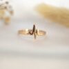 Anillo latido de corazón oro 18k